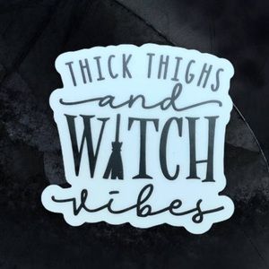 Witchy stickers waterproof plastic